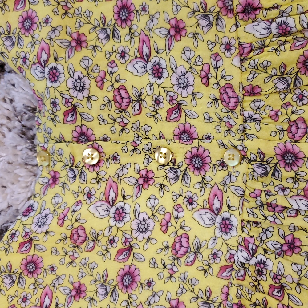 NEW Pippa & Julie Floral Yellow Top and Leggings Set - Picture 6 of 6